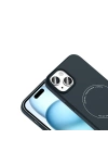 Apple iPhone 15 Kılıf M-Safe Şarj Özellikli Kamera Korumalı Redclick Elio Sert PC Kapak