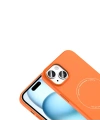 Apple iPhone 15 Kılıf M-Safe Şarj Özellikli Kamera Korumalı Redclick Elio Sert PC Kapak