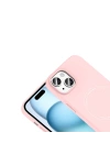 Apple iPhone 15 Kılıf M-Safe Şarj Özellikli Kamera Korumalı Redclick Elio Sert PC Kapak