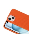 Apple iPhone 15 Kılıf M-Safe Şarj Özellikli Kumaş Tasarımlı Redclick Miami Sert PC Kapak