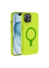Apple iPhone 15 Kılıf M-Safe Şarj Özellikli Redclick Aris Silikon Kapak