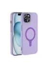 Apple iPhone 15 Kılıf M-Safe Şarj Özellikli Redclick Aris Silikon Kapak