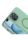 Apple iPhone 15 Kılıf M-Safe Şarj Özellikli Redclick Aris Silikon Kapak