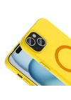 Apple iPhone 15 Kılıf M-Safe Şarj Özellikli Redclick Aris Silikon Kapak