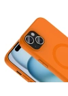 Apple iPhone 15 Kılıf M-Safe Şarj Özellikli Redclick Aris Silikon Kapak