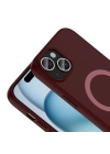 Apple iPhone 15 Kılıf M-Safe Şarj Özellikli Redclick Aris Silikon Kapak