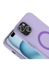 Apple iPhone 15 Kılıf M-Safe Şarj Özellikli Redclick Aris Silikon Kapak