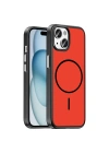 Apple iPhone 15 Kılıf M-Safe Şarj Özellikli Redclick Lora PC Kapak