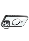 Apple iPhone 15 Kılıf Standlı ve Kamera Lens Hediyeli M-Safe Şarj Özellikli Redclick Etro Kapak