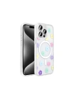 Apple iPhone 15 Pro Kılıf M-Safe Şarj Özellikli Şeffaf Redclick Folk Sert Kapak