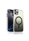 Apple iPhone 15 Pro Max Kılıf M-safe Şarj Özellikli Transparan Renk Geçişli Redclick Toros Kapak