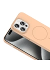 Apple iPhone 15 Pro Max Kılıf Magsafe Şarj Özellikli Redclick Ruby Silikon Kapak