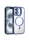 Apple iPhone 16 Kılıf Standlı ve Kamera Lens Hediyeli M-Safe Şarj Özellikli Redclick Etro Kapak