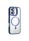 Apple iPhone 16 Kılıf Standlı ve Kamera Lens Hediyeli M-Safe Şarj Özellikli Redclick Etro Kapak