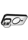 Apple iPhone 16 Plus Kılıf Standlı ve Kamera Lens Hediyeli M-Safe Şarj Özellikli Redclick Etro Kapak