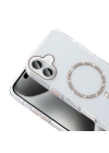 Apple iPhone 16 Plus Kılıf Taşlı Tasarım M-safe Şarj Özellikli Redclick Koment Silikon Kapak