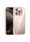 Apple iPhone 16 Pro Kılıf Standlı ve Kamera Lens Hediyeli M-Safe Şarj Özellikli Redclick Etro Kapak