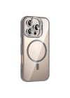 Apple iPhone 16 Pro Kılıf Standlı ve Kamera Lens Hediyeli M-Safe Şarj Özellikli Redclick Etro Kapak