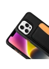 Apple iPhone 16 Pro Max Kılıf Kartlıklı Redclick X-Kart Silikon Kapak