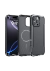 Apple iPhone 16 Pro Max Kılıf M-safe Şarj Özellikli Airbagli Raptic Apex Serisi Karbon Fiber Tasarımlı Kapak
