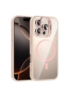 Apple iPhone 16 Pro Max Kılıf Standlı ve Kamera Lens Hediyeli M-Safe Şarj Özellikli Redclick Etro Kapak