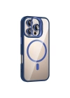 Apple iPhone 16 Pro Max Kılıf Standlı ve Kamera Lens Hediyeli M-Safe Şarj Özellikli Redclick Etro Kapak