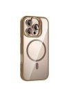 Apple iPhone 16 Pro Max Kılıf Standlı ve Kamera Lens Hediyeli M-Safe Şarj Özellikli Redclick Etro Kapak