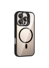 Apple iPhone 16 Pro Max Kılıf Standlı ve Kamera Lens Hediyeli M-Safe Şarj Özellikli Redclick Etro Kapak