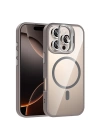 Apple iPhone 16 Pro Max Kılıf Standlı ve Kamera Lens Hediyeli M-Safe Şarj Özellikli Redclick Etro Kapak