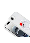Apple iPhone 16E Kılıf M-Safe Şarj Özellikli Şeffaf Redclick Folk Sert Kapak