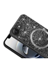Apple iPhone 16E Kılıf Pırlanta Tasarımlı M-safe Şarj Özellikli Redclick Mozaik Silikon Kapak