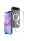 Apple iPhone 17 Air Kılıf M-safe Şarj Özellikli Şeffaf Sert PC Redclick Embos Kapak