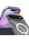 Apple iPhone 17 Air Kılıf M-safe Şarj Özellikli Şeffaf Sert PC Redclick Embos Kapak