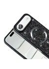 Apple iPhone 17 Air Kılıf Pırlanta Tasarımlı M-safe Şarj Özellikli Redclick Mozaik Silikon Kapak