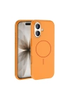 Apple iPhone 17 Kılıf M-Safe Şarj Özellikli Metal Kamera Çerçeveli Redclick Edi Silikon Kapak