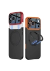 Apple iPhone 17 Pro Kılıf M-safe Şarj Özellikli 360 Derece Standlı Çift Parçalı Redclick Torino Kapak