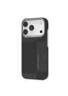Apple iPhone 17 Pro Kılıf M-safe Şarj Özellikli 600D Metal Kamera Çerçeveli Raptic Aramid Fiber Geotik Serisi Kapak