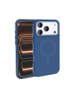 Apple iPhone 17 Pro Kılıf M-Safe Şarj Özellikli Metal Kamera Çerçeveli Redclick Edi Silikon Kapak