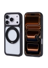 Apple iPhone 17 Pro Kılıf M-Safe Şarj Özellikli Standlı Redclick Piza Silikon Kapak