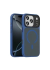 Apple iPhone 17 Pro Kılıf Mat Arka Yüzey Wireless Şarj Özellikli Redclick Flet M-safe Kapak