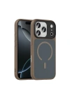 Apple iPhone 17 Pro Kılıf Mat Arka Yüzey Wireless Şarj Özellikli Redclick Flet M-safe Kapak