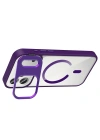 Apple iPhone 17 Pro Kılıf Standlı ve Kamera Lens Hediyeli M-Safe Şarj Özellikli Redclick Etro Kapak