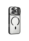 Apple iPhone 17 Pro Kılıf Standlı ve Kamera Lens Hediyeli M-Safe Şarj Özellikli Redclick Etro Kapak