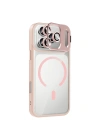 Apple iPhone 17 Pro Kılıf Standlı ve Kamera Lens Hediyeli M-Safe Şarj Özellikli Redclick Etro Kapak