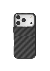 Apple iPhone 17 Pro Max Kılıf M-safe Şarj Özellikli 600D Metal Kamera Çerçeveli Raptic Aramid Fiber Serisi Kapak