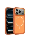 Apple iPhone 17 Pro Max Kılıf M-Safe Şarj Özellikli Metal Kamera Çerçeveli Redclick Sanremo Silikon Kapak