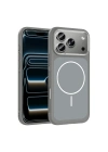Apple iPhone 17 Pro Max Kılıf M-Safe Şarj Özellikli Metal Kamera Çerçeveli Redclick Sanremo Silikon Kapak