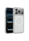 Apple iPhone 17 Pro Max Kılıf M-Safe Şarj Özellikli Metal Kamera Çerçeveli Redclick Sanremo Silikon Kapak