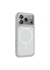 Apple iPhone 17 Pro Max Kılıf M-Safe Şarj Özellikli Metal Kamera Çerçeveli Redclick Sanremo Silikon Kapak