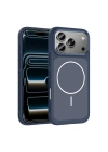 Apple iPhone 17 Pro Max Kılıf M-Safe Şarj Özellikli Metal Kamera Çerçeveli Redclick Sanremo Silikon Kapak